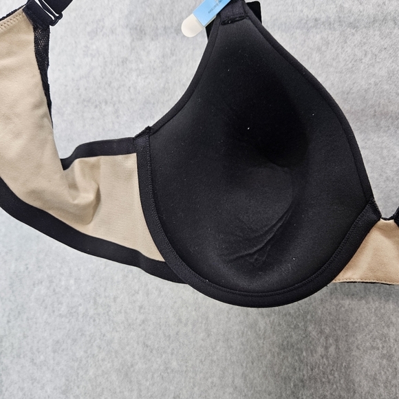 Bali Comfort Bra Cool Comfort Fabric Lace Accent Underwire Foam Cups Size 38C - Picture 6 of 8